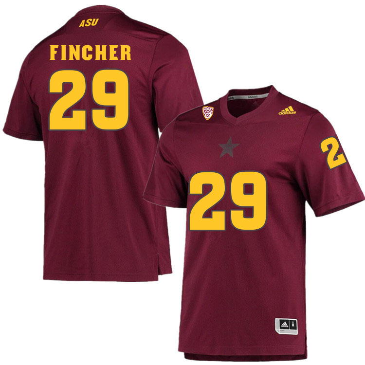 Men #29 Chandler FincherArizona State Sun Devils College Football Jerseys Sale-Maroon